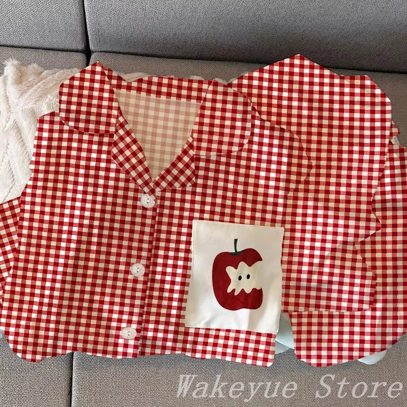 Striped Long-sleeved Pajamas Girls Fashion Style Autumn Simple New Home Clothes High-grade Trousers Suit Leisure Sleepwear Pjs
