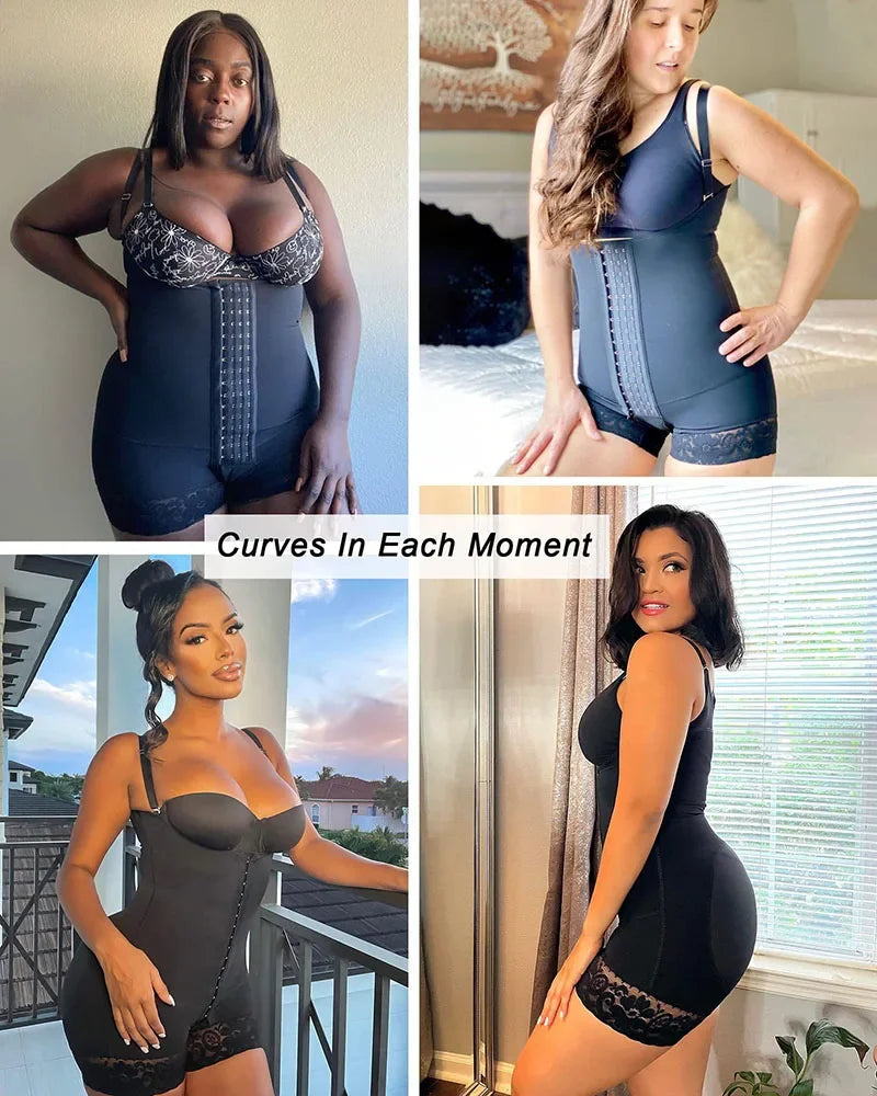 AfruliA Full Body Shaper Fajas Colombianas Girdle High Compression Shapewear Slimming Sheath Tummy Control Panties Waist Trainer