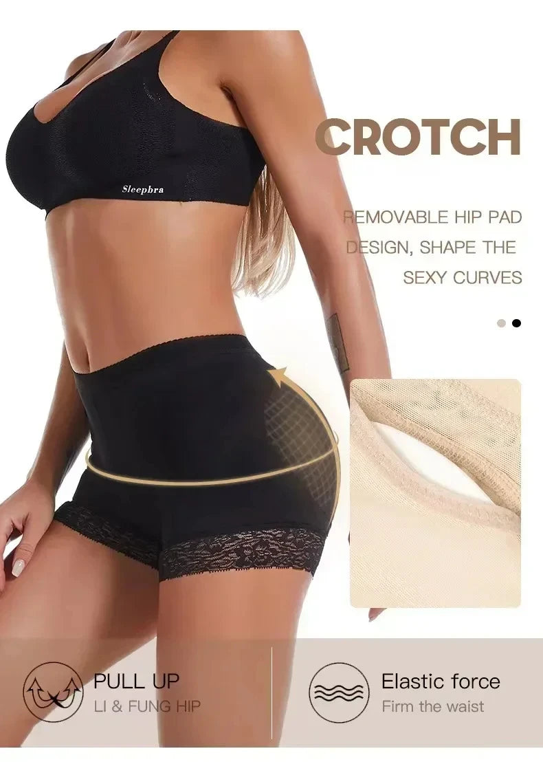 Women Butt Lifter Panty Fake Buttock Body Shaper Padded Underwear Lady Lift Bum High Waist Tummy Control Hip Panties