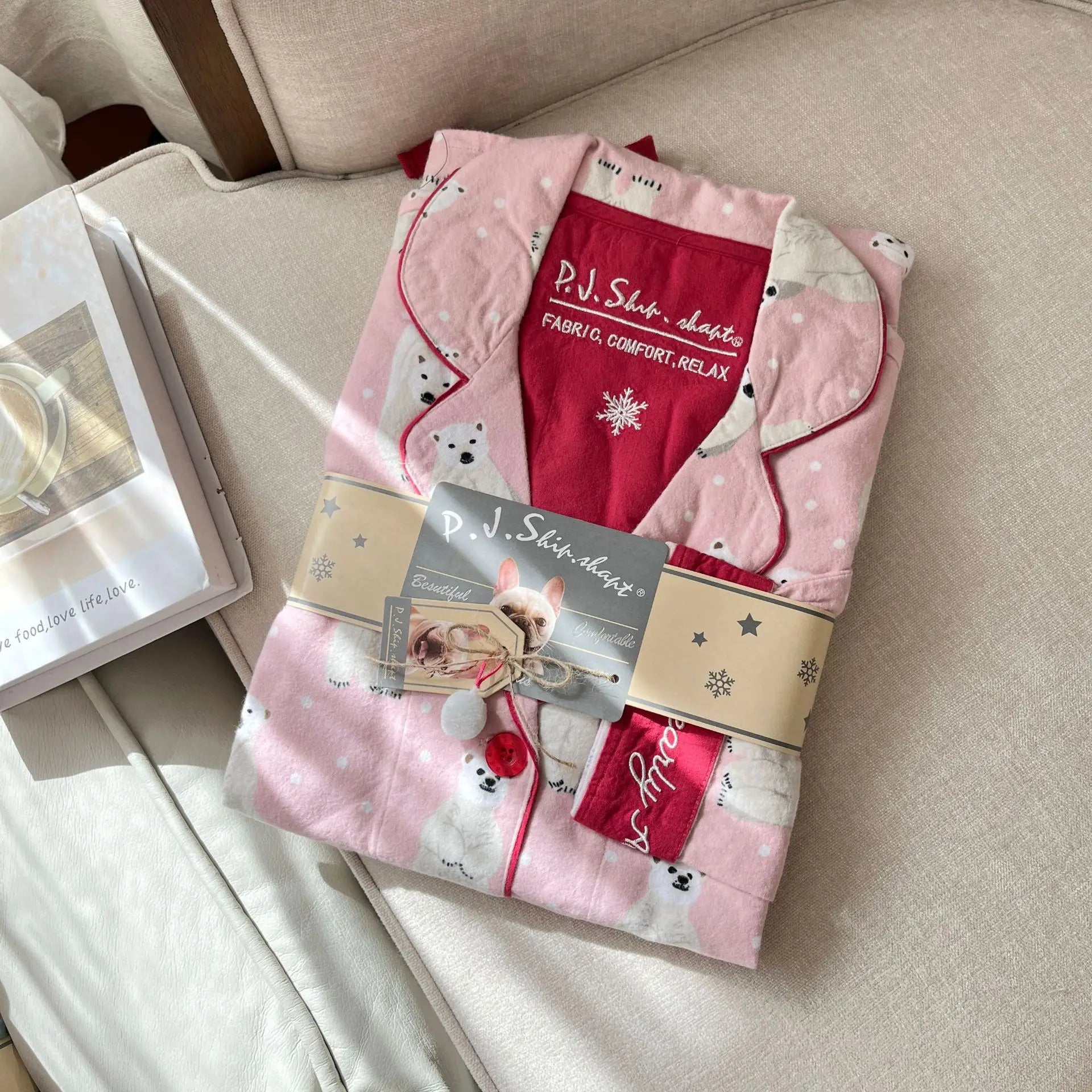 New Loungewear Women Spring Fall Slwwpwear 100% Cotton Floral Print Long Sleeve Pijamas Women 2 Pieces Home Suit Cat Cartoon