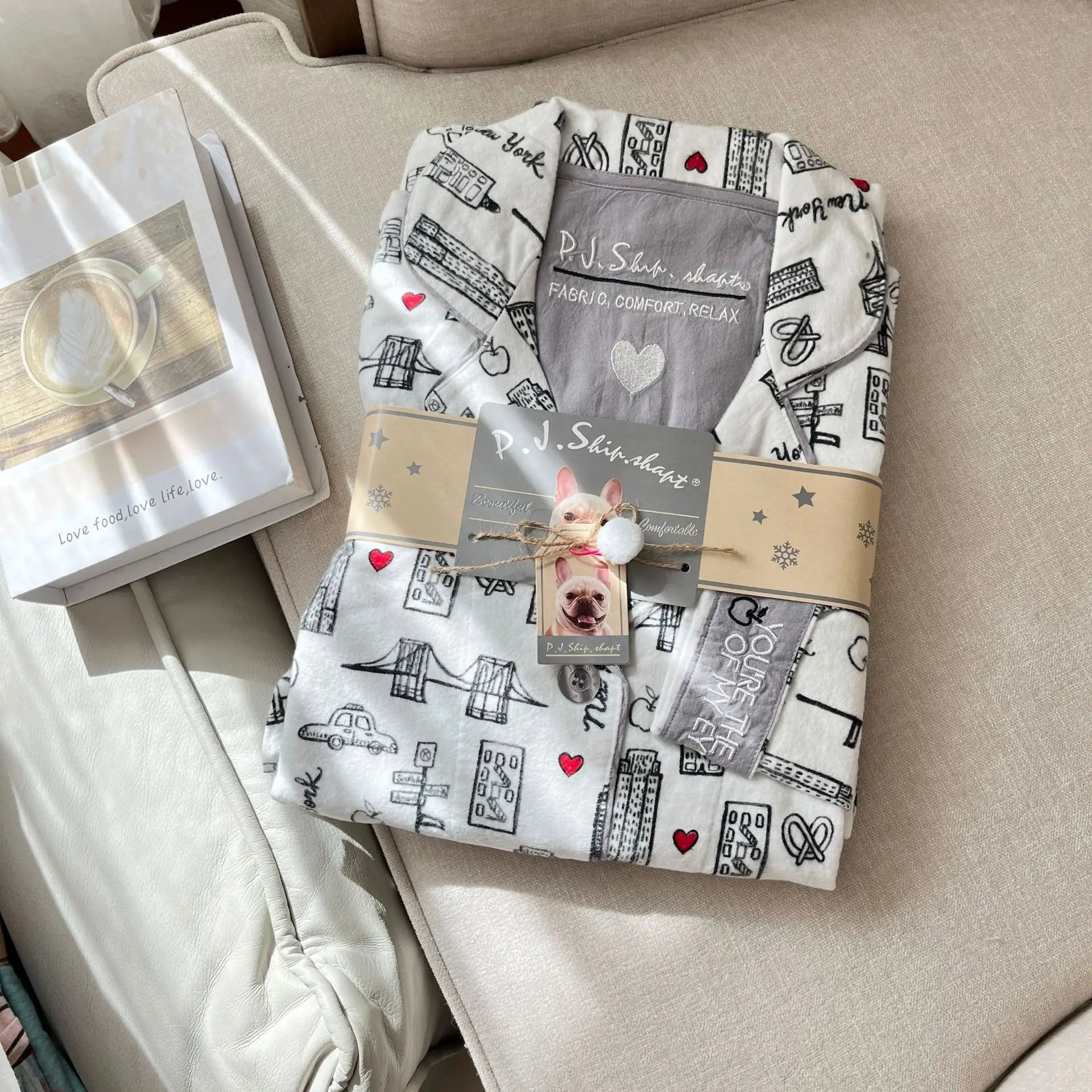 New Loungewear Women Spring Fall Slwwpwear 100% Cotton Floral Print Long Sleeve Pijamas Women 2 Pieces Home Suit Cat Cartoon