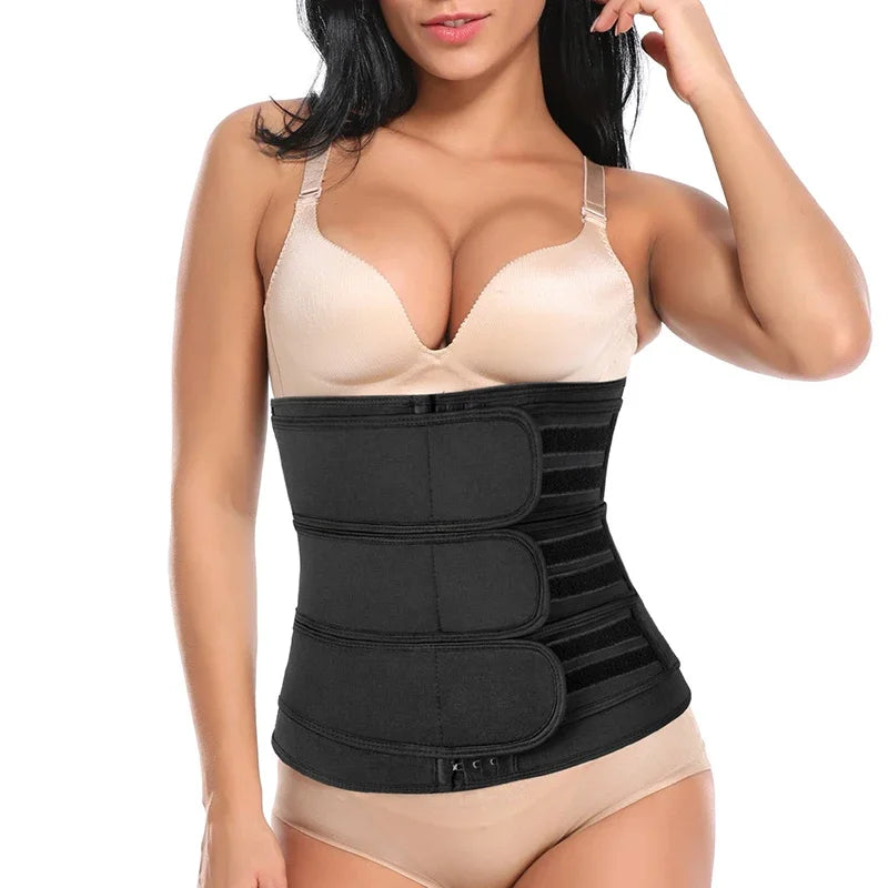 Women Waist Tariner Belts Body Shaper Shapewear Girdles Tummy Control Shapers Slimming Sweat Fat Burning Postpartum Sheath Belt