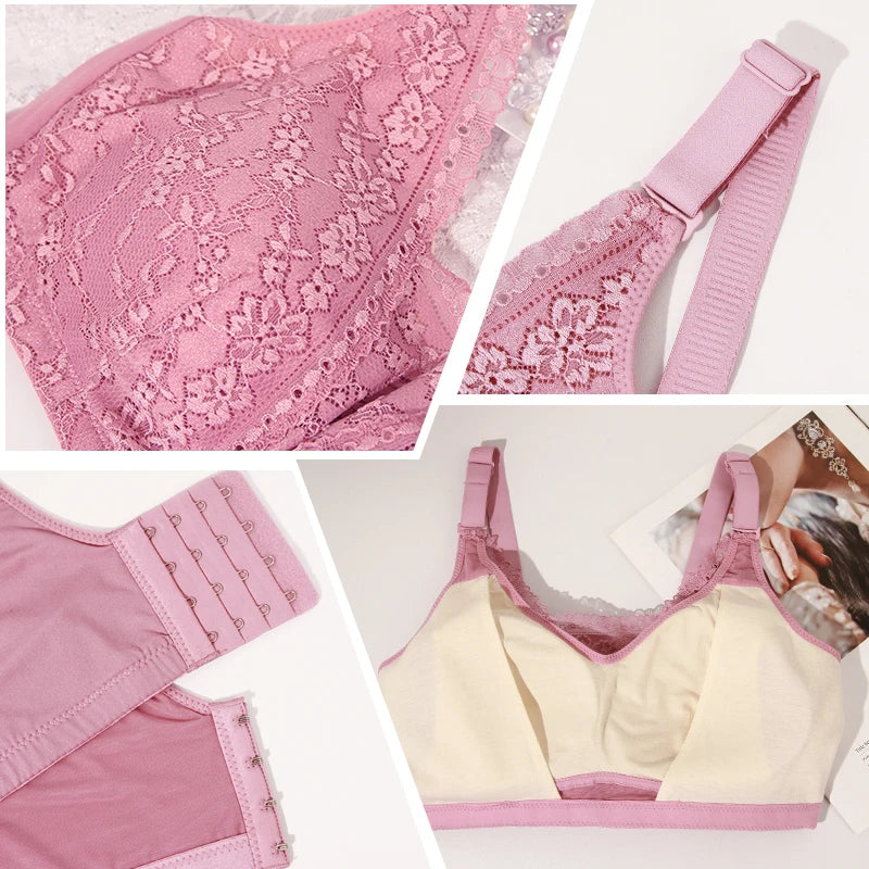 2229 Mulberry Silk Mastectomy Bra Pocket Underwear for Silicone Breast Prosthesis Breast Cancer Women Artificial Boobs