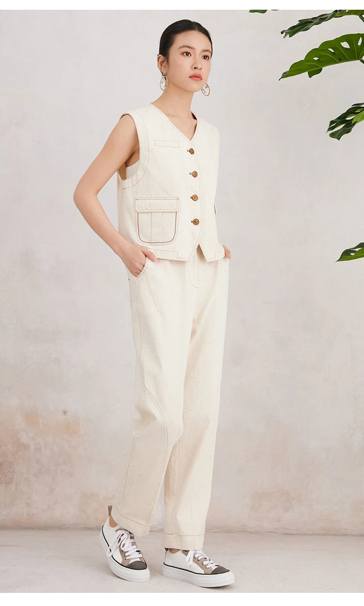 K3107W Luxury Women's Clothing Cotton Jeans Ladies Pants Quality Long Straight Denim Trousers
