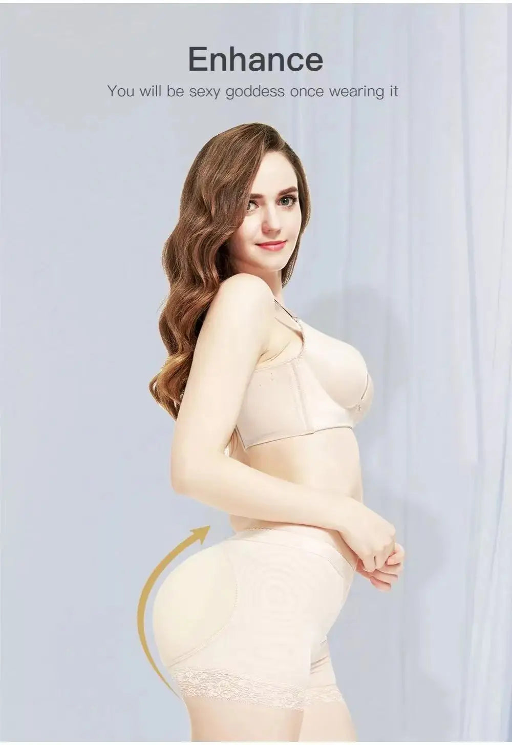 Women Butt Lifter Panty Fake Buttock Body Shaper Padded Underwear Lady Lift Bum High Waist Tummy Control Hip Panties