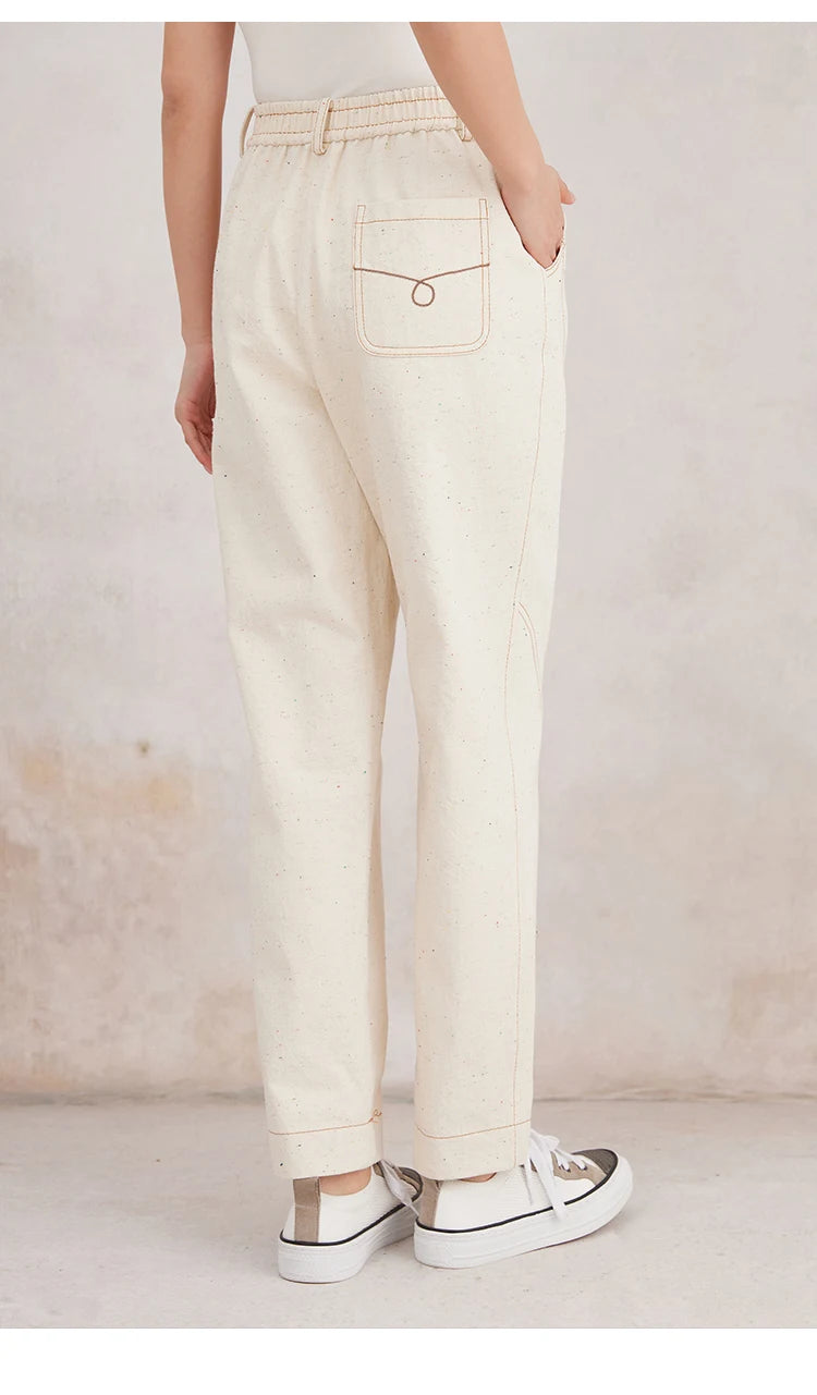 K3107W Luxury Women's Clothing Cotton Jeans Ladies Pants Quality Long Straight Denim Trousers