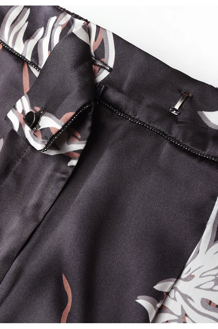 K1449W High Waist Wide Leg Pants Women Luxury Drawstring Casual Clothes Pants For Ladies Wide Leg Trousers For Women