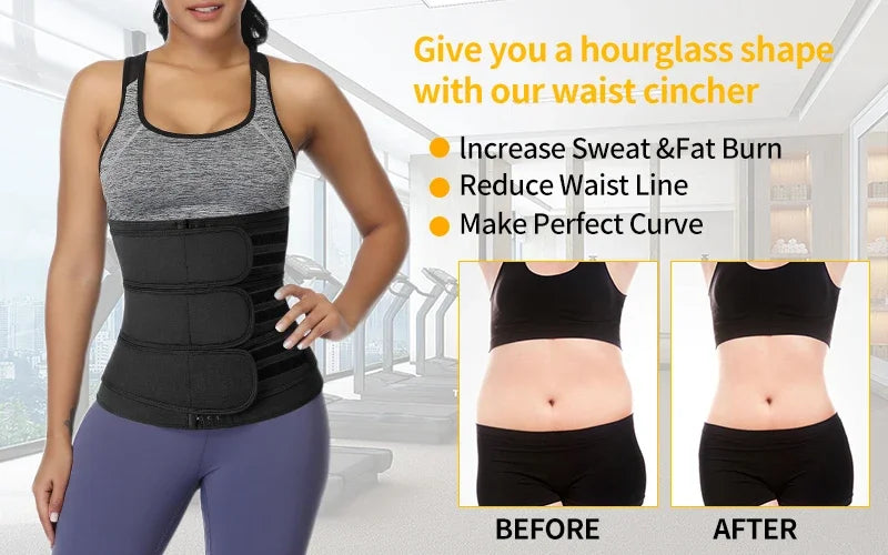Women Waist Tariner Belts Body Shaper Shapewear Girdles Tummy Control Shapers Slimming Sweat Fat Burning Postpartum Sheath Belt