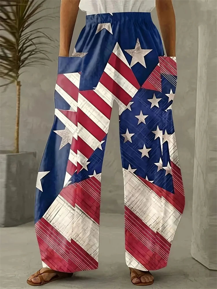 2024 Fashion New Pants Exquisite And Elegant Pants Clothing Ladies Casual Versatile Piano Pattern Printed Wide-legged Pants