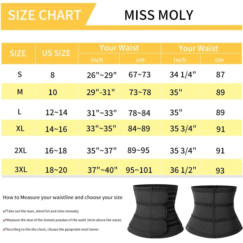 Women Waist Tariner Belts Body Shaper Shapewear Girdles Tummy Control Shapers Slimming Sweat Fat Burning Postpartum Sheath Belt
