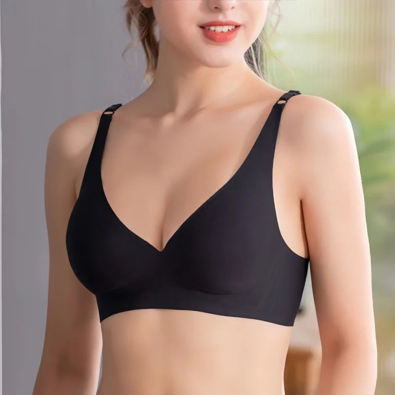 2Pcs/Set Seamless Bra Women Underwear Wireless Brassiere Soft Padded Intimate Female Push Up Sexy Lingerie Underwear Sleepwears