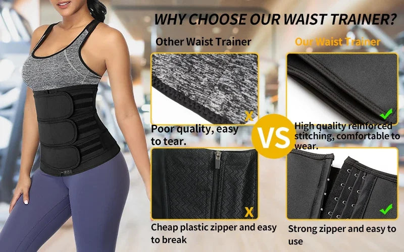 Women Waist Tariner Belts Body Shaper Shapewear Girdles Tummy Control Shapers Slimming Sweat Fat Burning Postpartum Sheath Belt