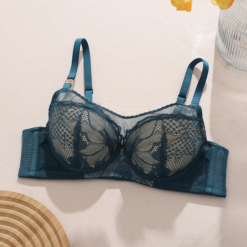 Sexy Girly Lace 3/4 Cup Breast Push-up Adjustable Bra Underwear Bra 2024  B70-85 C75-90 D75-90 BH Underwire FW6056