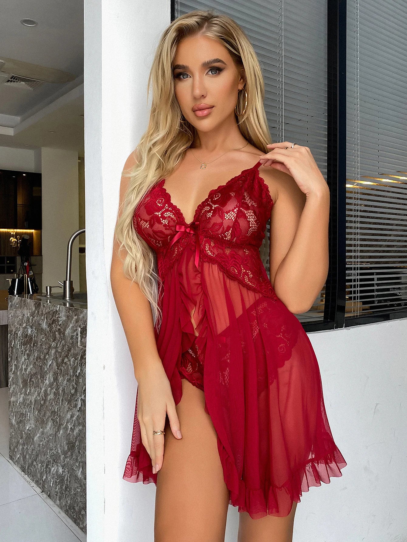 Women Sexy Dress Erotic Underwear Sets Transparent Porno Lace Bra And Panty Set Lingerie Hot Sleepwear Babydoll Lingerie