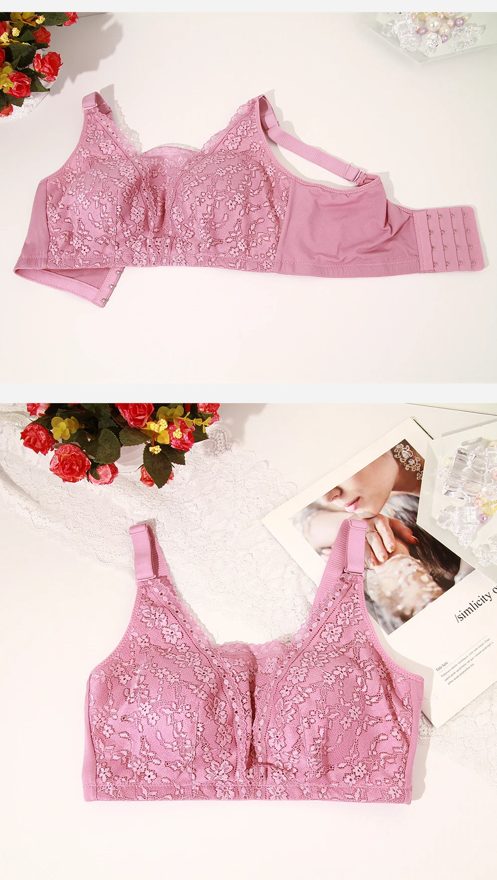 2229 Mulberry Silk Mastectomy Bra Pocket Underwear for Silicone Breast Prosthesis Breast Cancer Women Artificial Boobs