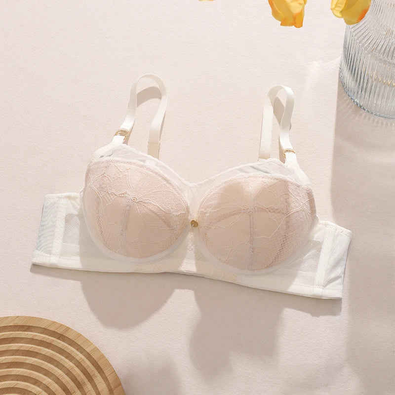 Sexy Girly Lace 3/4 Cup Breast Push-up Adjustable Bra Underwear Bra 2024  B70-85 C75-90 D75-90 BH Underwire FW6056