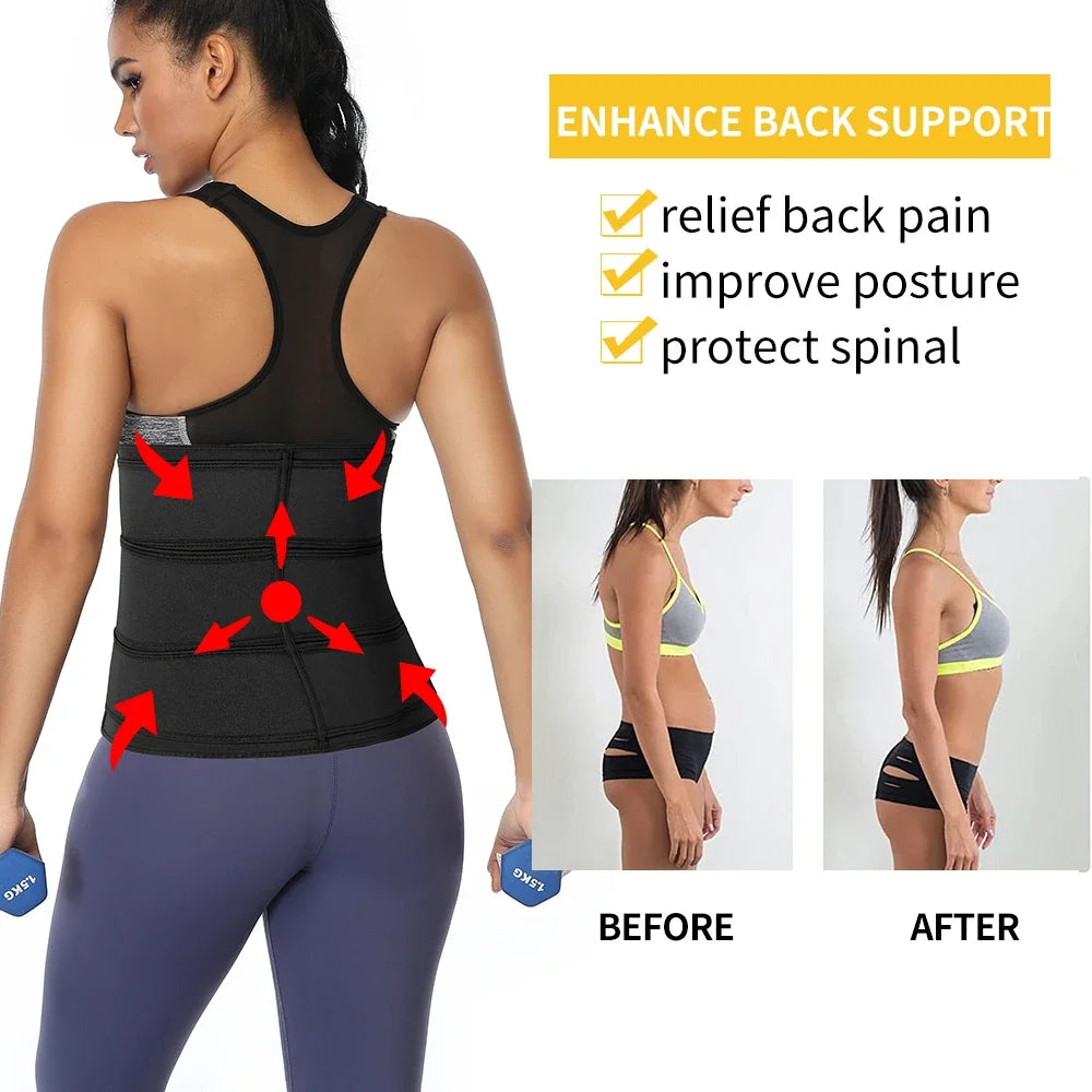 Women Waist Tariner Belts Body Shaper Shapewear Girdles Tummy Control Shapers Slimming Sweat Fat Burning Postpartum Sheath Belt