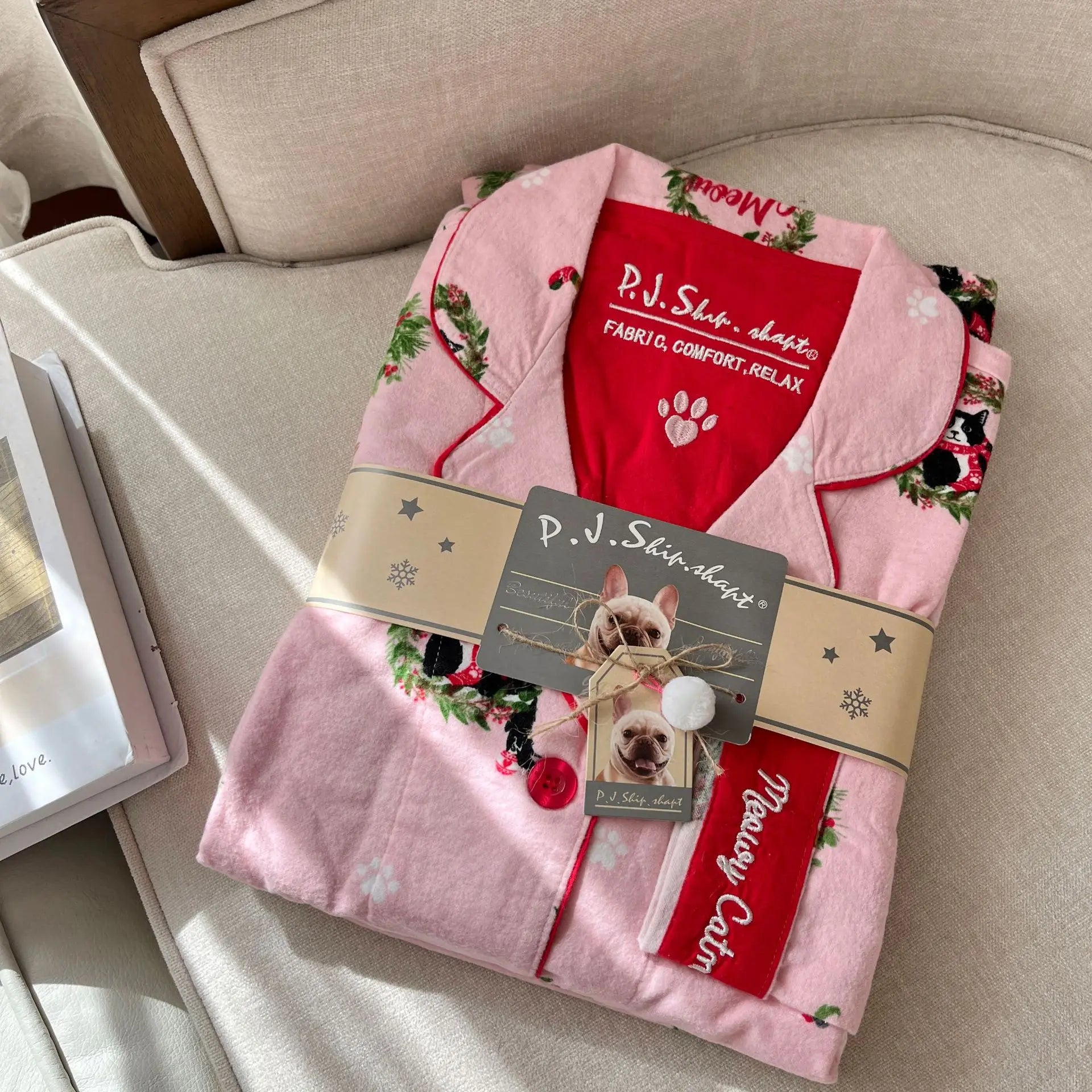 New Loungewear Women Spring Fall Slwwpwear 100% Cotton Floral Print Long Sleeve Pijamas Women 2 Pieces Home Suit Cat Cartoon