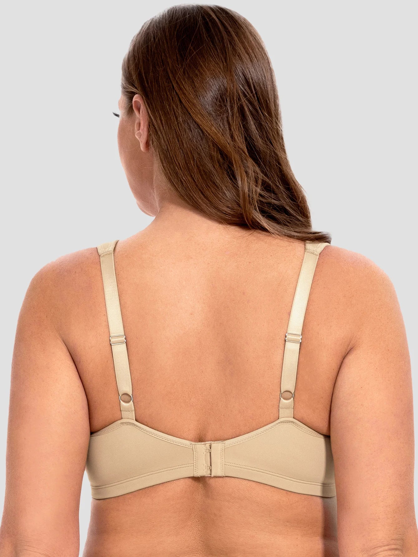 MELENECA Women's Minimizer Seamless Unlined Comfortable Plus Size Underwire Bra