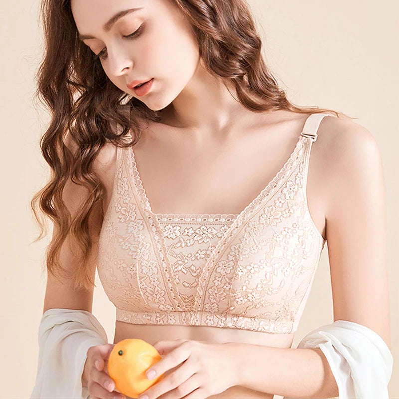 2229 Mulberry Silk Mastectomy Bra Pocket Underwear for Silicone Breast Prosthesis Breast Cancer Women Artificial Boobs