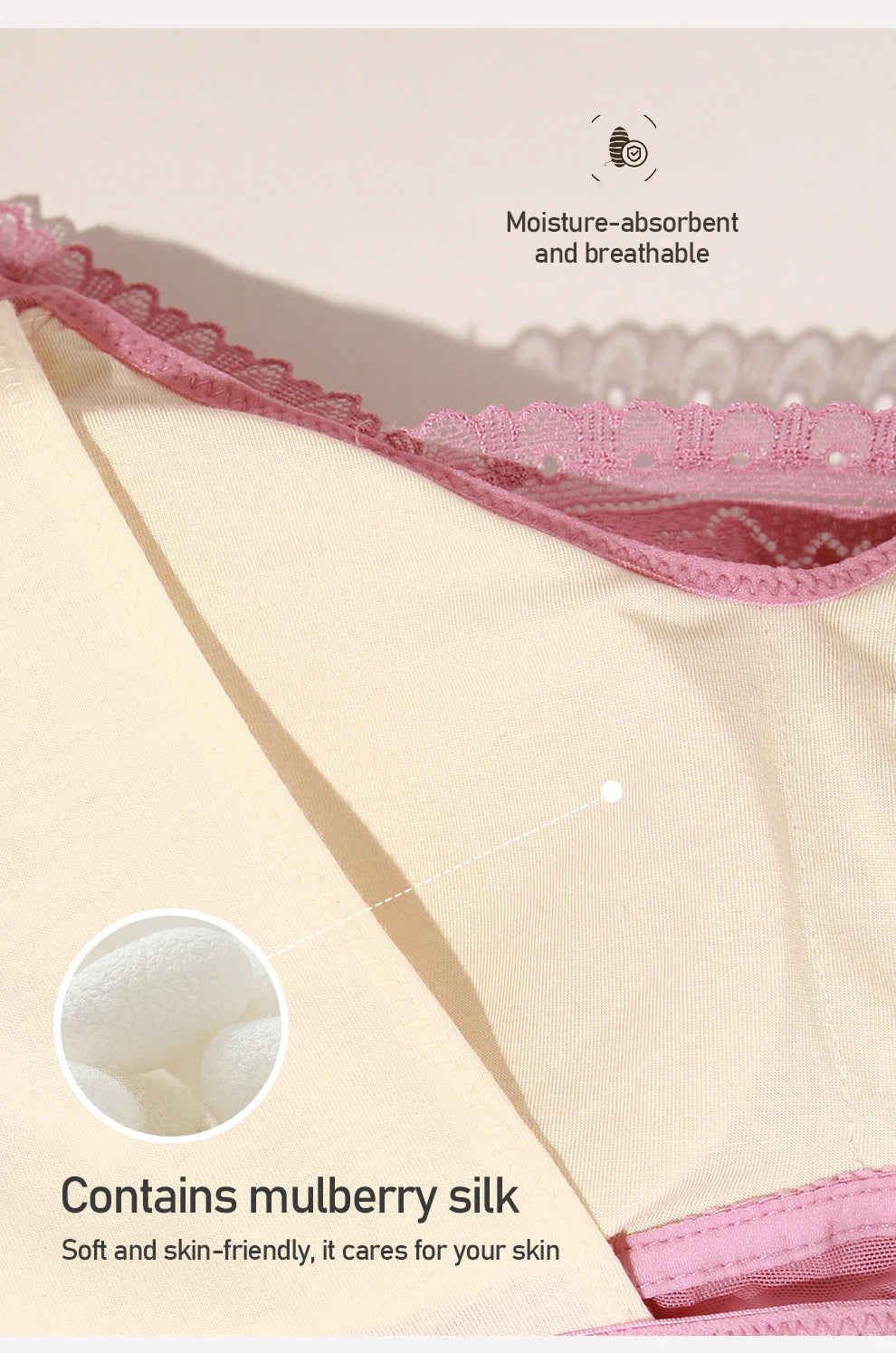2229 Mulberry Silk Mastectomy Bra Pocket Underwear for Silicone Breast Prosthesis Breast Cancer Women Artificial Boobs
