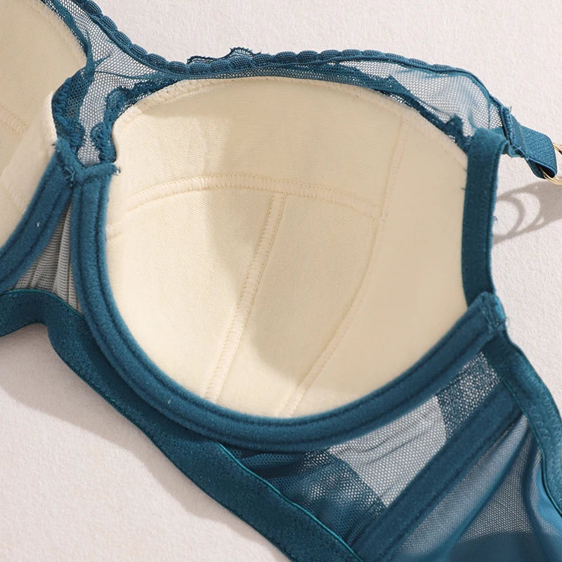 Sexy Girly Lace 3/4 Cup Breast Push-up Adjustable Bra Underwear Bra 2024  B70-85 C75-90 D75-90 BH Underwire FW6056