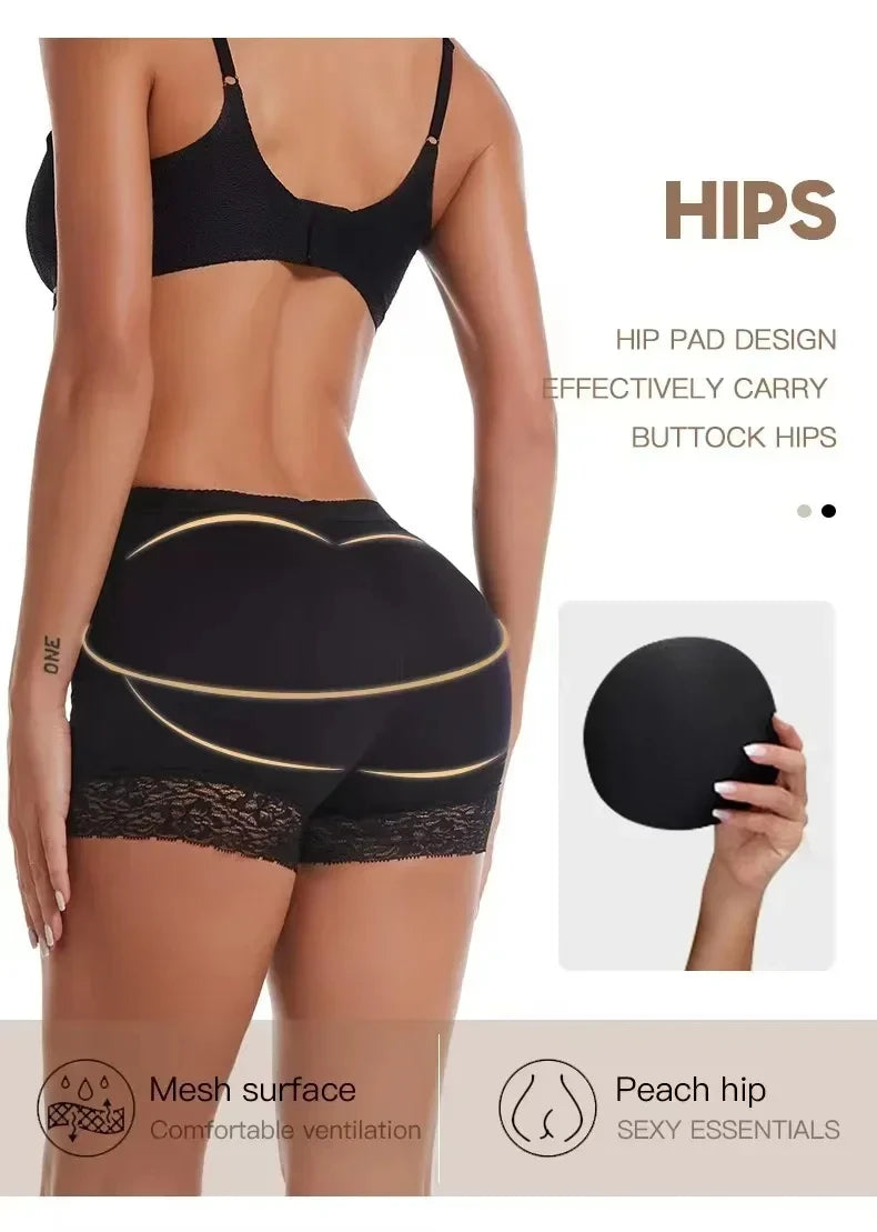Women Butt Lifter Panty Fake Buttock Body Shaper Padded Underwear Lady Lift Bum High Waist Tummy Control Hip Panties